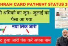 E Shram Card payment status july