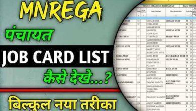 NREGA Job Card List MP