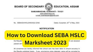 Assam Result Class 10th Marksheet 2023, असम बोर्ड कक्षा 10वीं मार्कशीट यहां से डाउनलोड करें