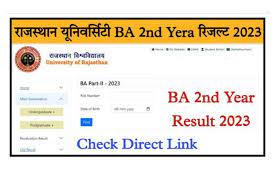 Rajasthan University BA 2nd Year Result 2023 यहाँ से देखे Uniraj BA 2nd Year Result 2023 Check Link