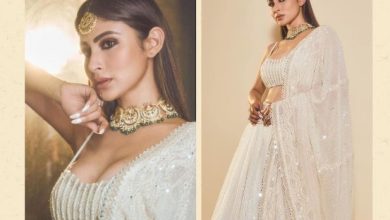 Mouni Roy ने white lehenga choli पहनकर लगाई ऐसी आग, हिल गए फैंस!